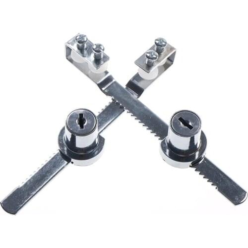 2019 1 Set Durable Practical Cabinet Sliding Glass Door Lock+Keys For Reptile Vivarium Showcase Display Case