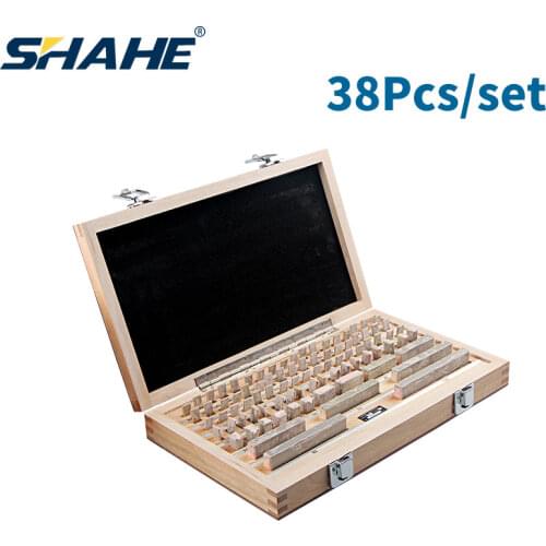 38Pcs/Set 1 grade 0 grade Inspection Block Gauge Test Caliper Blocks Measurement Instruments