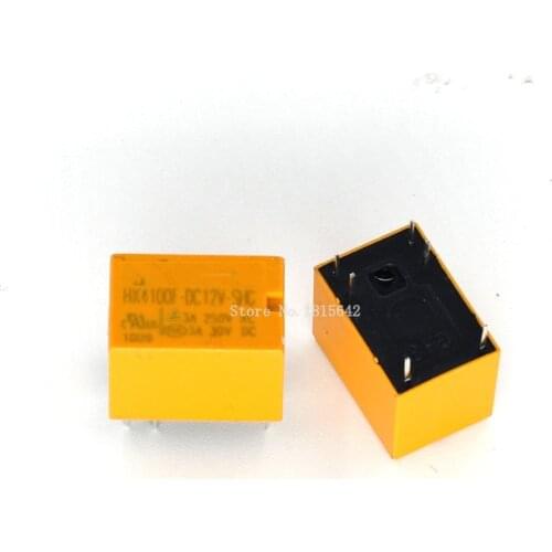 5PCS/LOT HK4100f-DC12V-SHG Relay hk4100F-DC12V HK4100F 12V 6Pins 3A 250V AC/ 3A 30V DC