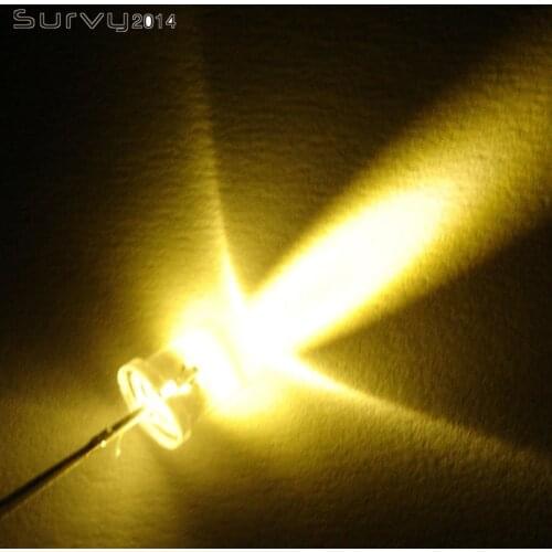 50/100/1000PCS 3mm Round Warm White F3 LED Emitting Diodes Water Clear DIY diy electronics