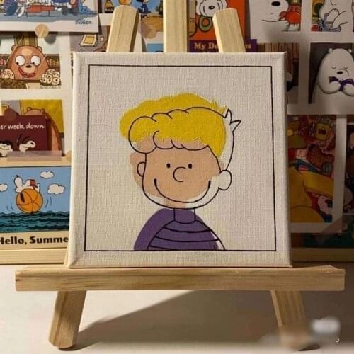 Mini Sketchpad Student DIY Canvas Creative Desktop Decoration Painting Easel