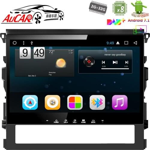Android Car DVD Player for Toyota Land Cruiser 2016 - GPS Multimedia HD Bluetooth Radio WIFI 4G AUX touch screen 1 din