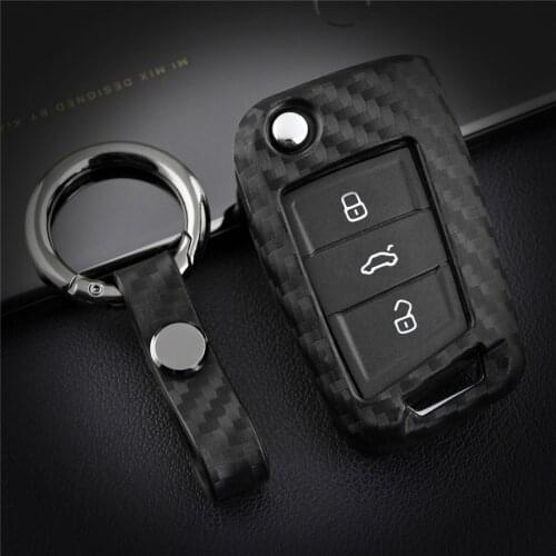 Silica Gel Car Key Case Cover For Seat Leon Arona Ibiza Toledo Ateca Cordoba For Vw Golf For Skoda Key Ring Shell