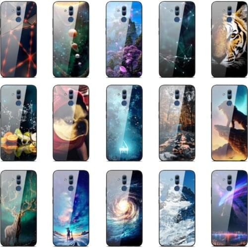 For Huawei Mate 20 Lite Case Mate20 Lite Cover Tempered Glass Back Cover Case for Huawei Mate 20 Lite 20Lite SNE-LX1 Phone Cases