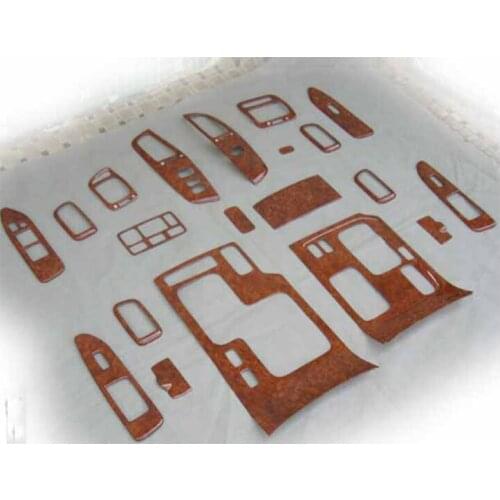 For Toyota Land Cruiser LC100 4500 4700 2003-2007 wood interior trim special decorative frame stickers 20pcs