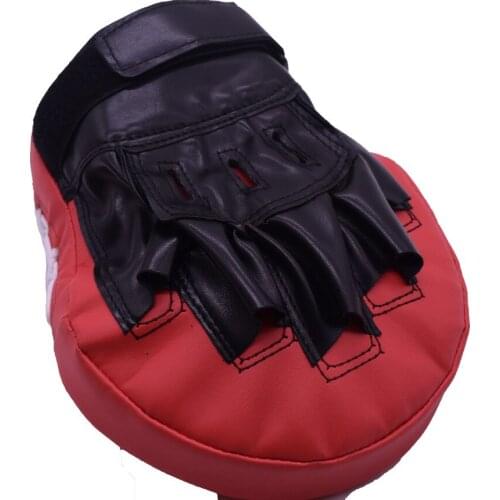 SINOBUDO Red Gloves Target Boxing Pads for Muay Thai Kick Boxing Mitt MMA Training PU Foam Boxer Target Pad