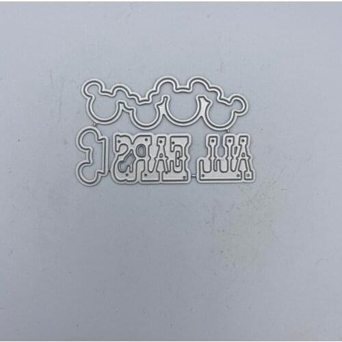 Metal Cutting Dies EARS Scrapbook Paper Craft Decoration Dies Stencil For Album Card Making Knife Punch New Dies