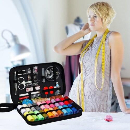 Sewing Kits DIY Multi-function Sewing Box Set for Hand Quilting Stitching Embroidery Thread Sewing Accessories 98Pcs