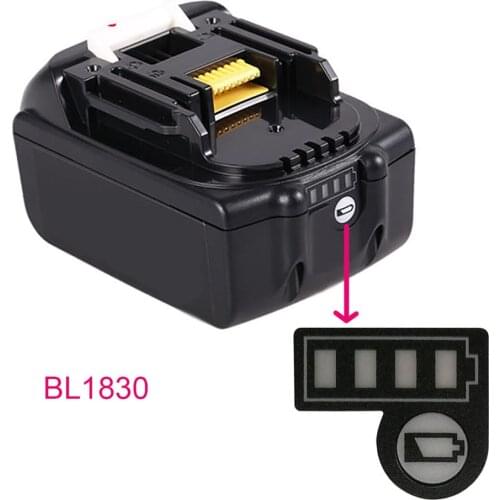 10pcs/set Battery Capacity Label Sticker BL1830 BL1430 Battery LED Key Sticker for Makita 18V 14.4V Lithium Battery