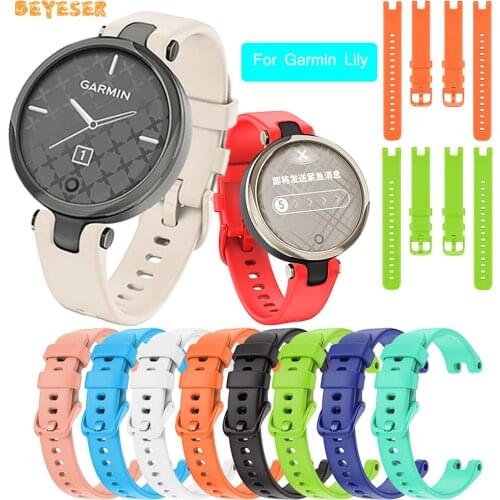 New Style Soft Silicone Watchband For Garmin Lily Smart Watch Fitness Sport Bracelet Replacement Strap Smartwatch Accessories