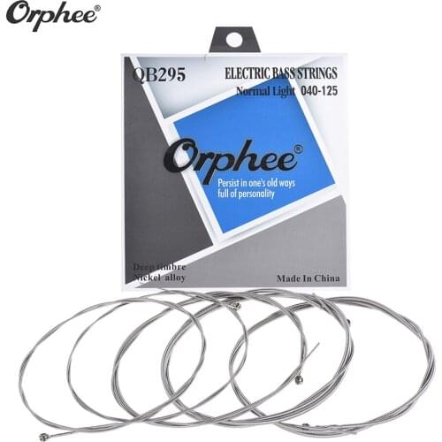 Orphee QB295 5-string Electric Bass Guitar String 5pcs/ Set(.040-.125) Nickel Wound Hexagonal Steel Core Normal Light Tension