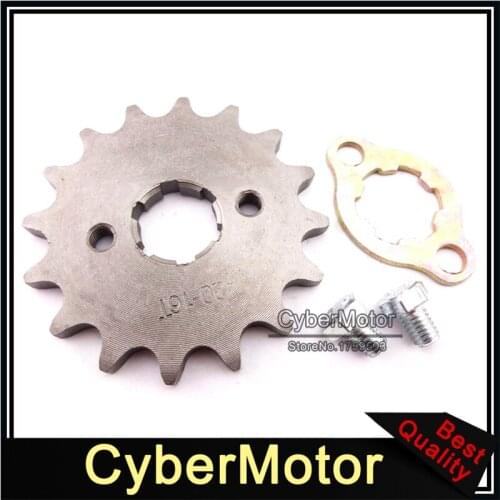 Motorcycle 420 16 Tooth 20mm Front Engine Chain Sprocket Gear For 50cc-160cc Chinese 4 Wheeler ATV Quad Pit Dirt Bike