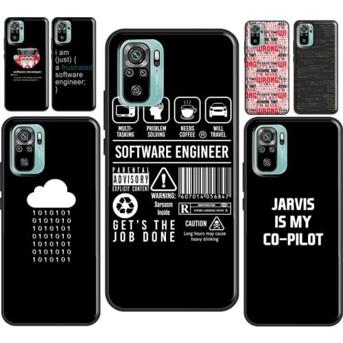 Programmer Code Software For Xiaomi Redmi Note 8 9 10 Pro Note 7 9S 8T Case For Redmi 9T 9 9A 9C K40 Back Cover