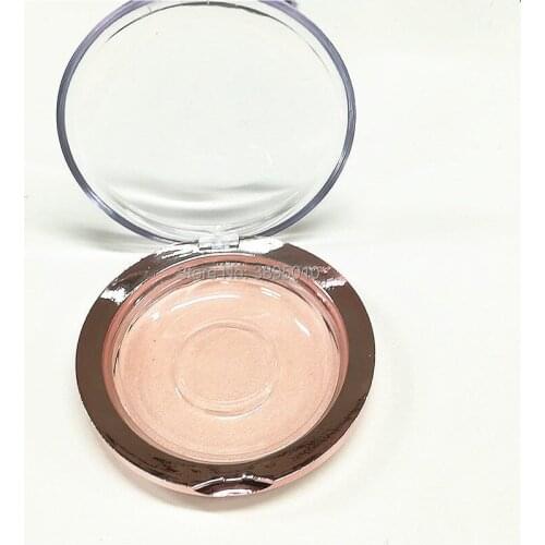 Empty Round Elegant Rose Gold Fake Eyelashes Storage Case, High Quality DIY Gold Empty False Eyelashes Refilable Pot F1162