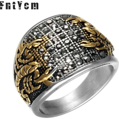 Luxury Men Punk Scorpio Ring Scorpion Cool Pride Rings On Fingers For Man Personalized Gift For The New Year