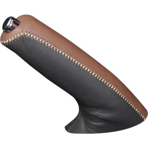 Genuine Leather Handbrake Grips For Nissan Qashqai Natural leather cover on the handbrake car accessories interior