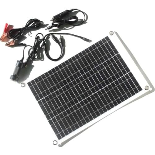 15W ETFE Portable Solar Panel Dual USB Output Port Panel Outdoor Fexible Charger Used for Motorhome Boat Yacht