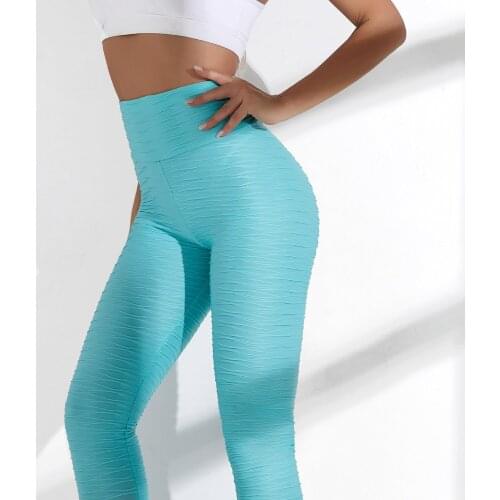 Push Hip Sports Tights Women Sports Legging Running Yoga Pants Women High Waist Jacquard Sports Workout Sportswear For Fitness