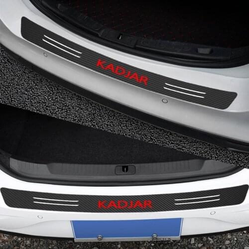 Car Styling Car Trunk Rear Guard Plate Sticker Car Rear Bumper Trim Anti-Kicked Scratch Protection Sticker for Renault KADJAR