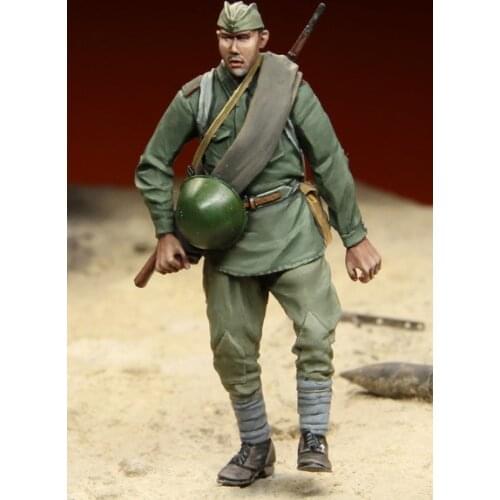 [tuskmodel] 1 35 scale resin model figures kits soviet Soldiers 4 Stalingrad