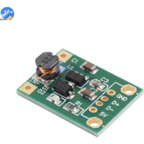 USB Output Charger Boost Converter DC-DC In 1-5V Out 5V 500mA Boost Converter Step Up Voltage for Arduino
