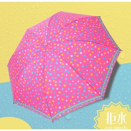 Eight bone impact small fresh color men and women folding custom wholesale small circle pattern