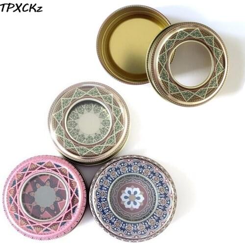 1pcs Saffron Tin Box For 5g Or 10 G Saffron Packing Box Tin Box With Pvc Window Size:dia.70x20mm