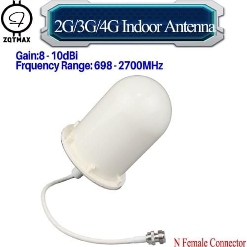 ZQTMAX 10dBi LTE cellular signal booster antenna for 698 - 2700 mhz 2g 3g 4g repeater GSM CDMA UMTS WCDMA PCS 2600 amplifier