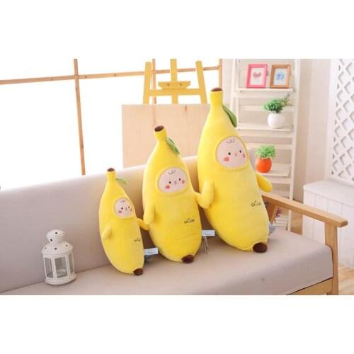 40/55/70cm cute banana pillow doll cute plush toy baby pillow to send children birthday gifts Christmas gifts for boys and girls