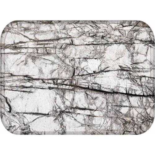 40x60cm Cute Diy Print Floor Mat Bathroom Ground Mat Slip Door Bath Pad Rug Living Room Kitchen Carpet Home Decor Marble
