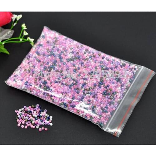 5000Pcs Mixed Seed Spacer Beads Round Shape Czech Glass Art Charms Jewelry DIY 2mm