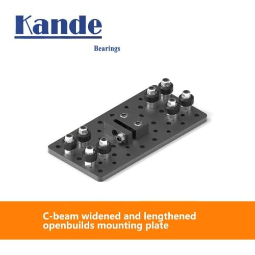 OpenBuilds Double-width Build Plate Extended Version Aluminum Plate C-beam T6x77.15x155 Mounting Plate for CNC Engraving Machine