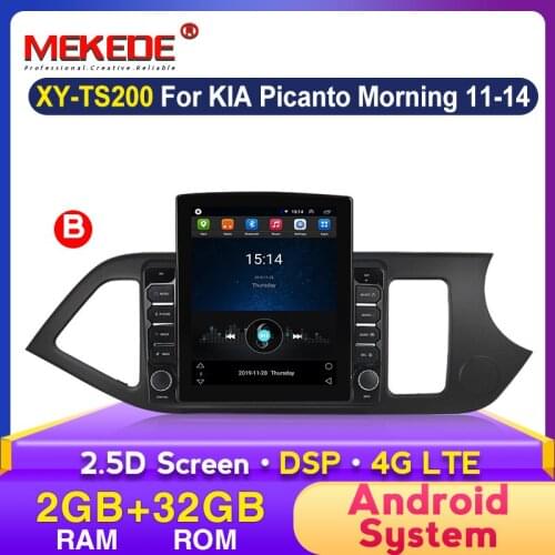 Android Gps Navigation for Kia Picanto Morning 2011 2012 2013 2014 Head Radio Multimedia Stereo Wifi 2G+32G Right Hand driver FM