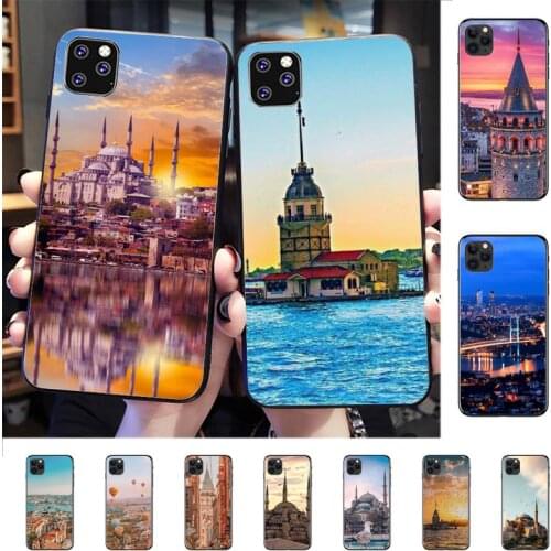 YNDFCNB Turkey Istanbul Sceneary Building Phone Case for iPhone 8 7 6 6S Plus X 5S SE 2020 XR 11 12 mini pro XS MAX