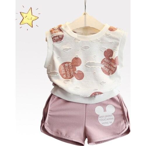 New Summer Baby Clothes Suit Children Fashion Boys Girls Cartoon T-Shirt Shorts 2Pcs/set Toddler Casual Clothing Kids Tracksuits