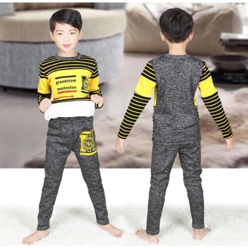 New Winter Kids Clothes Music Boys Home Wears 3 4 5 6 7 8 9 10 11 12 14 Years Boys Clothing Set Suit Boys Sweatshirts And Pants