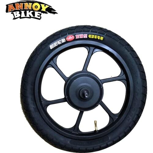 16 inch Hub Motor Electric Wheel 16" Folding Bike Bicycle Wheel 36v 48v 350w Electric Motor Wheel For Bike Wheelbarrow