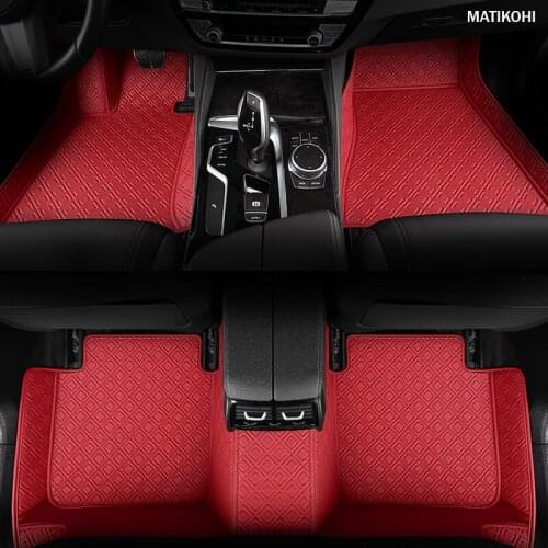 MATIKOHI Custom car floor mats For MINI Cooper R50 R52 R53 R56 R57 R58 F55 F56 CLUBMAN Countryman R60 F60 mini one foot mats