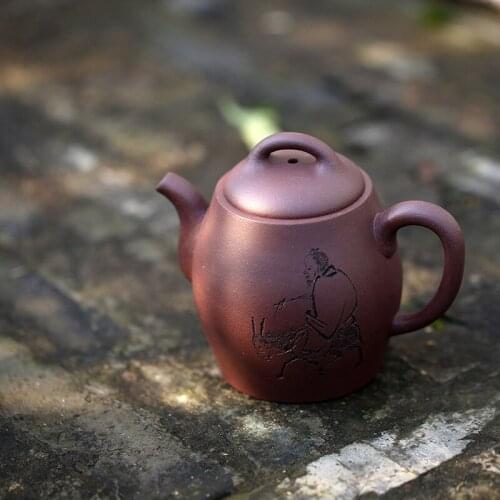 Hall of yixing monohydrate ores are recommended by the manual old purple clay teapot right moment draw 280 ml