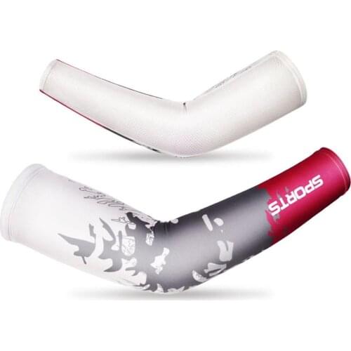 One Pair Cool Men Sport Cycling Running UV Sun Protection Arm Sleeve