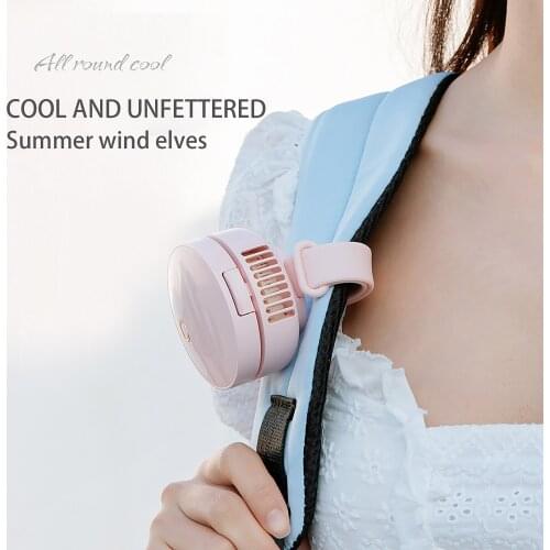 New Cute Bear Hand-Held Fan Comfortable Wrist Strap Cartoon Portable Mini Fan For Outdoor Travel Little Fan with Mirror