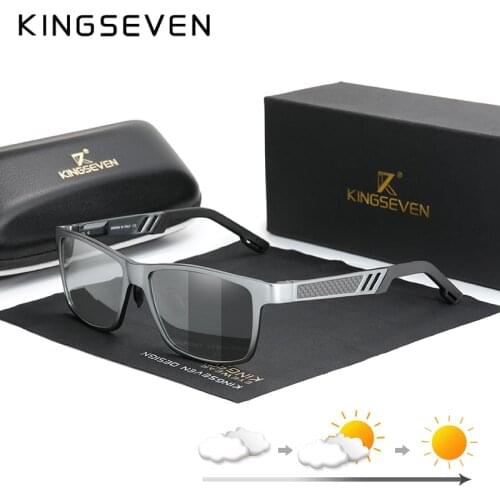 KINGSEVEN Photochromic Sunglasses Men Women Polarized Chameleon Glasses Driving Goggles Anti-glare Sun Glasses zonnebril heren