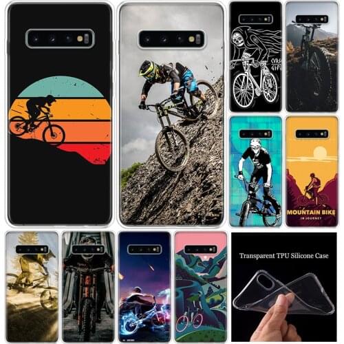 Amazing mountain bike Bicycle MTB Soft Silicone Phone Case For Samsung Galaxy S10 S20 Ultra Note 10 9 8 S9 S8 Plus Pro Lite S7 S