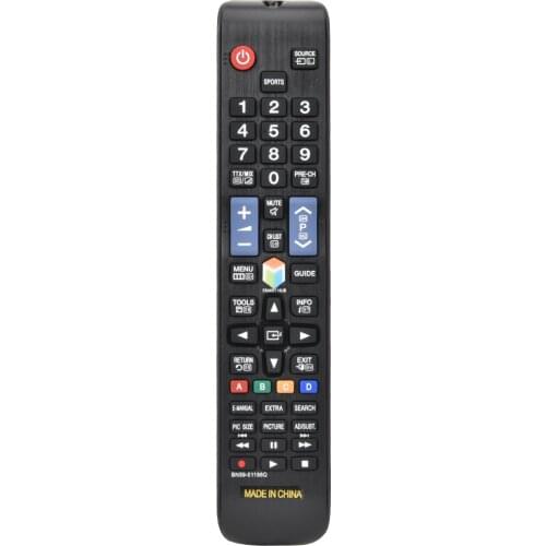 Universal TV Controller Replacement TV Remote Control Remote Controller For Samsung BN59-01198Q (Black)