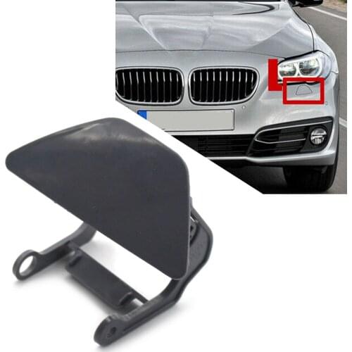 1Pcs Car Front Bumper Headlight Headlamp Washer Cap Cover Left Side For BMW F10 F18 5 Series 535i 2014 2015 2016 ABS Plastic