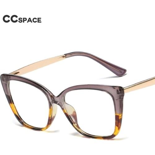 45985 Plastic Titanium Retro Cat Eye Anti Blue Light Glasses Frame Optician Men Women Art Computer Glasses Frame