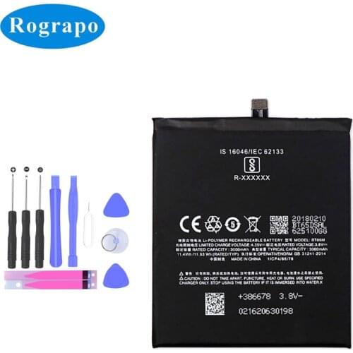 New 3060mAh BT65M Mobile Replacement Battery For Meizu X6 M685Q M685H Cell Phone Batteries
