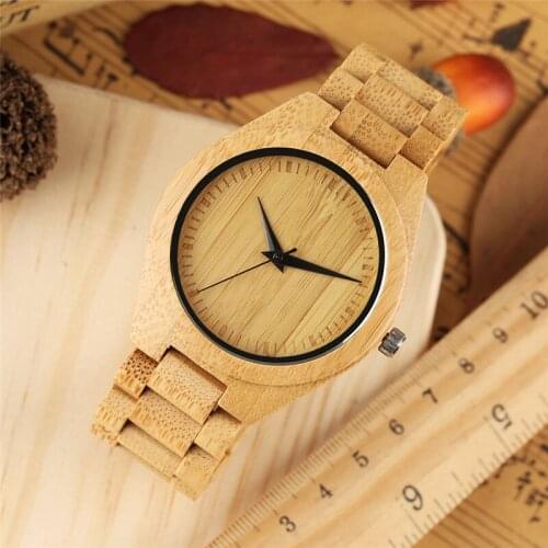 Nature Wood Bamboo Watch Men Kono Taro Wristwatch Japanese Quartz Movement Lovers Watches relogio masculino Creative Gift Clock