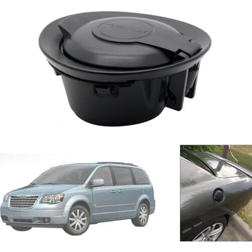 Black Vapor Edition Fuel Filler Door Cover For 2008-2015 Dodge Challenger