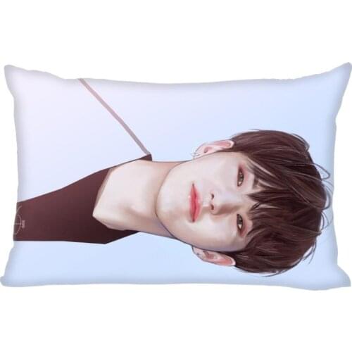 Custom KPOP Hoshi Double Sided Rectangle Pillowcase With Zipper Home Office Decorative Sofa Pillowcase Cushions Pillow Cover